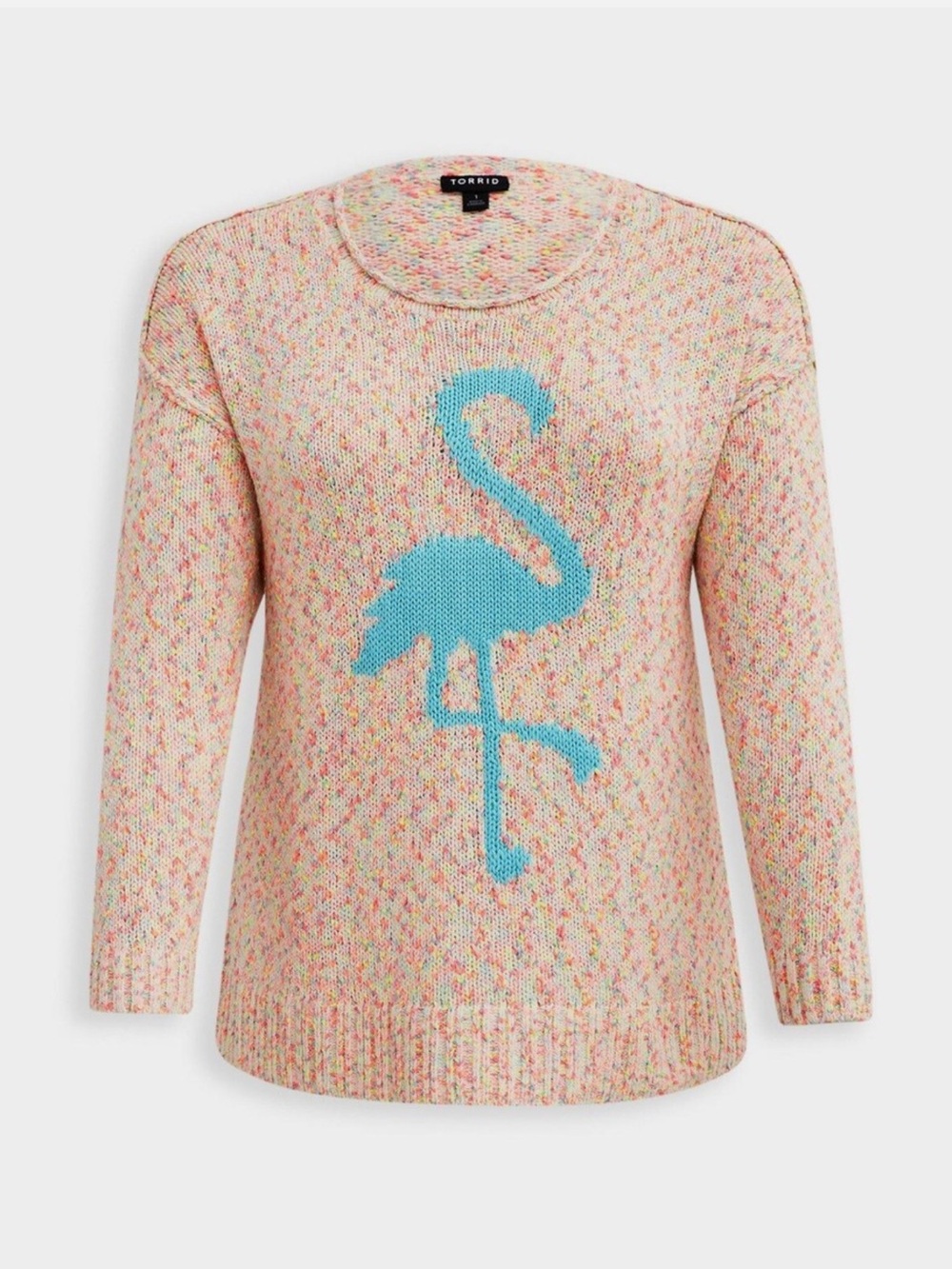 TORRID Pastel Marled Flamingo Sweater